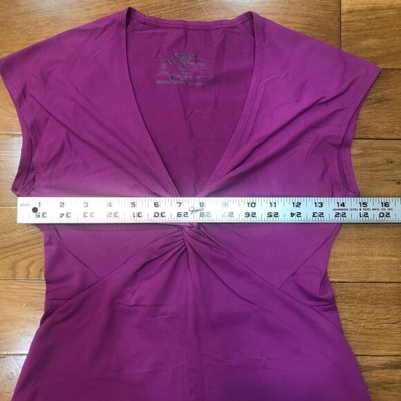Patagonia Short Sleeve Fit & Flare Magenta V-Neck Dress Size S - Picture 5 of 9